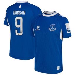 Everton WSL Home Shirt 2022-23 - Kids with Duggan 9 printing