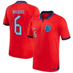 England Away Stadium Shirt 2022 - Kids with Maguire 6 printing