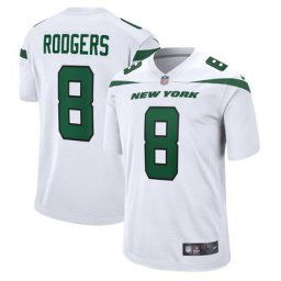 Maillot New York Jets Extérieur Nike Game - Blanc - Aaron Rodgers - Enfant