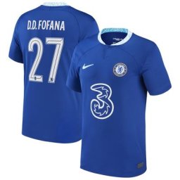 Chelsea Cup Home Stadium Shirt 2022-23 - Kids with D.D.Fofana 27 printing