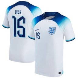 England Home Stadium Shirt 2022 - Kids with Dier 15 printing
