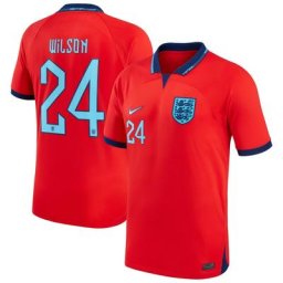 England Away Stadium Shirt 2022 - Kids with Wilson 24 printing
