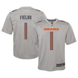 Enfant Nike Justin Fields Gris Chicago Bears Atmosphere Game Jersey