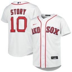 Maillot Nike Trevor Story Blanc Boston Red Sox Alternate Replica Player pour Jeunes