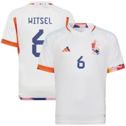 Maillot Extérieur Belgique 2022 - Enfants avec flocage Witsel 6