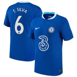 Maillot Domicile Stadium Chelsea 2022-23 - Enfant avec flocage T. Silva 6