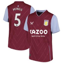 Maillot Aston Villa Domicile 2022-23 - Enfants avec flocage Mings 5