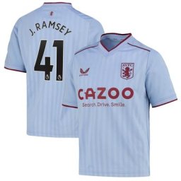 Maillot Aston Villa Extérieur 2022-23 - Enfants avec flocage J. Ramsey 41