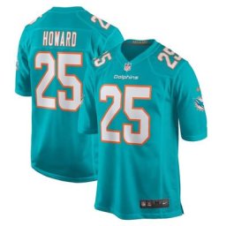 Maillot de match domicile Nike des Dolphins de Miami - Aqua - Xavien Howard - Jeunesse