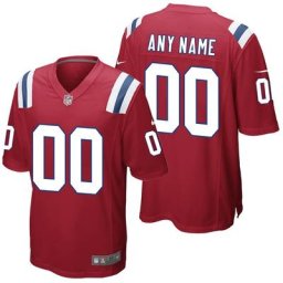 New England Patriots Nike Game Alternate Maillot - Personnalisé - Jeunes