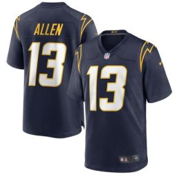 Nike Maillot de jeu alternatif d'Los Angeles Chargers - Marine de collège - Keenan Allen - Jeunes