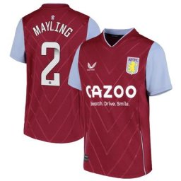 Maillot Aston Villa Domicile 2022-23 - Enfants avec flocage Mayling 2