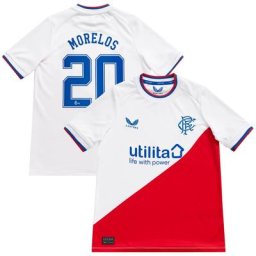 Maillot Glasgow Rangers Extérieur 22/23 - Enfant avec flocage Morelos 20