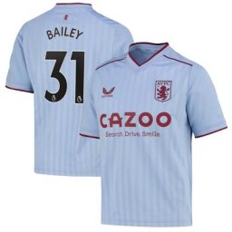 Maillot Aston Villa Extérieur 2022-23 - Enfants avec flocage Bailey 31