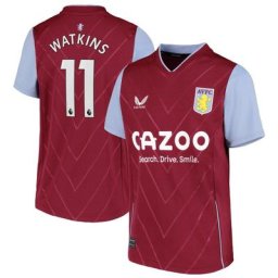 Maillot Aston Villa Domicile 2022-23 - Enfants avec flocage Watkins 11