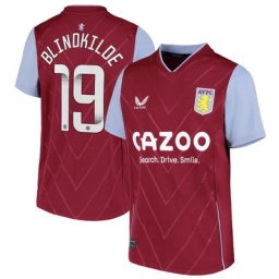 Maillot Aston Villa Domicile 2022-23 - Enfants avec flocage Blindkilde 19