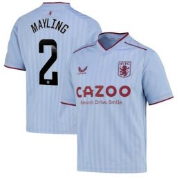 Maillot Aston Villa Extérieur 2022-23 - Enfants avec flocage Mayling 2