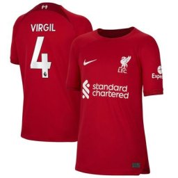 Maillot Liverpool Domicile Stadium 22/23 - Enfant avec flocage Virgil 4
