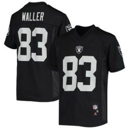 Darren Waller Maillot de joueur réplique des Las Vegas Raiders noir pour jeune