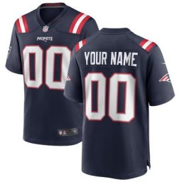 New England Patriots Nike Game Team Colour Jersey - Custom - Youth