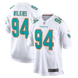 Maillot Miami Dolphins Nike Game Road - Blanc - Christian Wilkins - Jeunesse