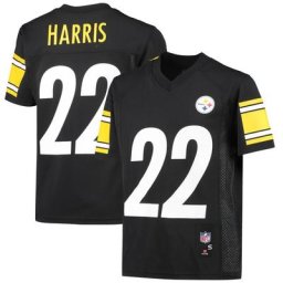 Maillot de joueur réplique des Pittsburgh Steelers Najee Harris noir pour jeune