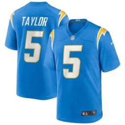 Maillot Nike de jeu Couleur de l'équipe Los Angeles Chargers - Poudre Bleu - Tyrod Taylor - Jeunes