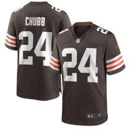 Maillot Nike de jeu Couleur de l'équipe Cleveland Browns - Phoque Brun - Nick Chubb - Jeunes