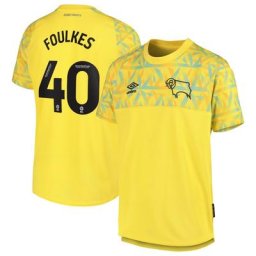 Derby County Away Goalkeeper Shirt 2022-23 - Kids with Foulkes 40 printing