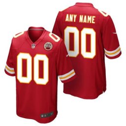 Chandail de match à domicile des Chiefs de Kansas City - Personnalisé - Jeune