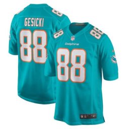 Maillot de match domicile Nike des Dolphins de Miami - Aqua - Mike Gesicki - Jeune