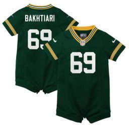 Maillot Grenouillere Green Bay Packers Nike Domicile - Vert -David Bakhtiari - Enfant