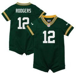Maillot Grenouillere Green Bay Packers Nike Domicile - Vert - Aaron Rodgers - Enfant