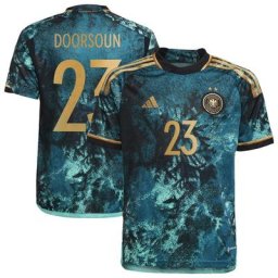 Maillot Allemagne Extérieur 2023 - Enfants avec flocage Doorsoun 23