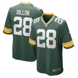 Maillot Nike Home Game de Green Bay Packers - Vert - AJ Dillon - Jeunesse