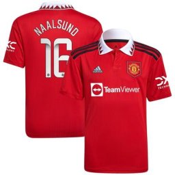 Maillot Domicile Manchester United 2022-23 - Enfant avec flocage Naalsund 16