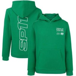 Oracle Red Bull Racing Sergio Perez Hoodie - Green - Kids