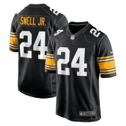 Maillot Alternate Nike Game des Pittsburgh Steelers - Noir - Benny Snell Jr. - Jeunesse