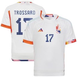 Maillot Extérieur Belgique 2022 - Enfants avec flocage Trossard 17