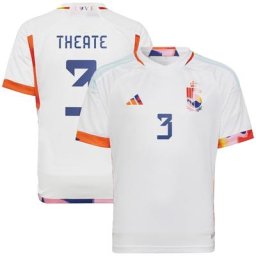 Maillot Extérieur Belgique 2022 - Enfants avec flocage Theate 3