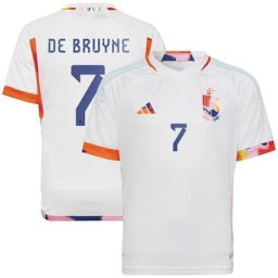 Maillot Belgique Extérieur - Enfants avec flocage De Bruyne 7