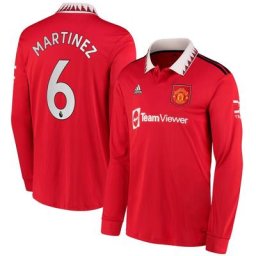 Maillot Domicile Manchester United 2022-23 - Enfant - Manches longues avec flocage Martinez 6