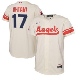 Maillot Los Angeles Angels 2022 City Connect Replica Player Nike Shohei Ohtani crème pour jeune