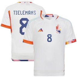 Maillot Extérieur Belgique 2022 - Enfants avec flocage Tielemans 8