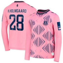 Everton WSL Away Shirt 2022-23 - Long Sleeve - Kids with K.Holmgaard 28 printing