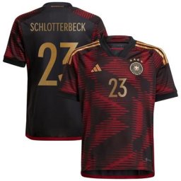 Maillot Allemagne Extérieur - Enfants avec flocage Schlotterbeck 23