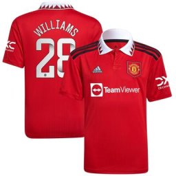 Maillot Domicile Manchester United WSL 2022-23 - Enfant avec flocage Williams 28