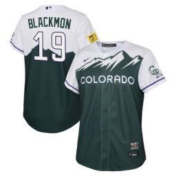 Maillot Nike Charlie Blackmon Vert Colorado Rockies 2022 City Connect Replica Player pour Jeunes