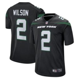 Maillot Alternate New York Jets Nike Game - Noir Furtif - Zach Wilson - Jeunesse