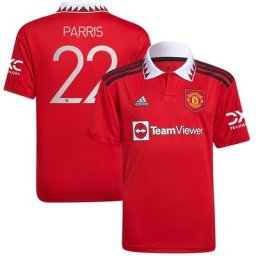 Maillot Domicile Manchester United 2022-23 - Enfant avec flocage Parris 22